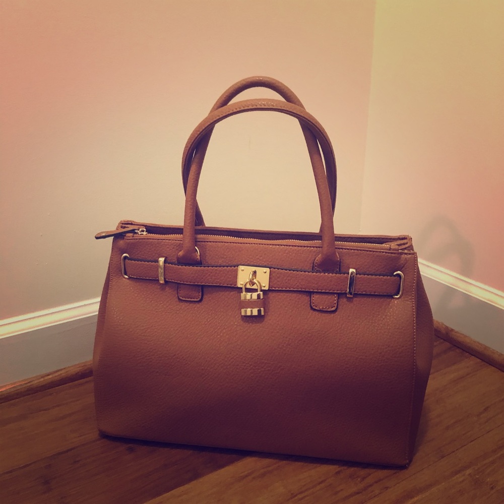 JustFab Tan Satchel